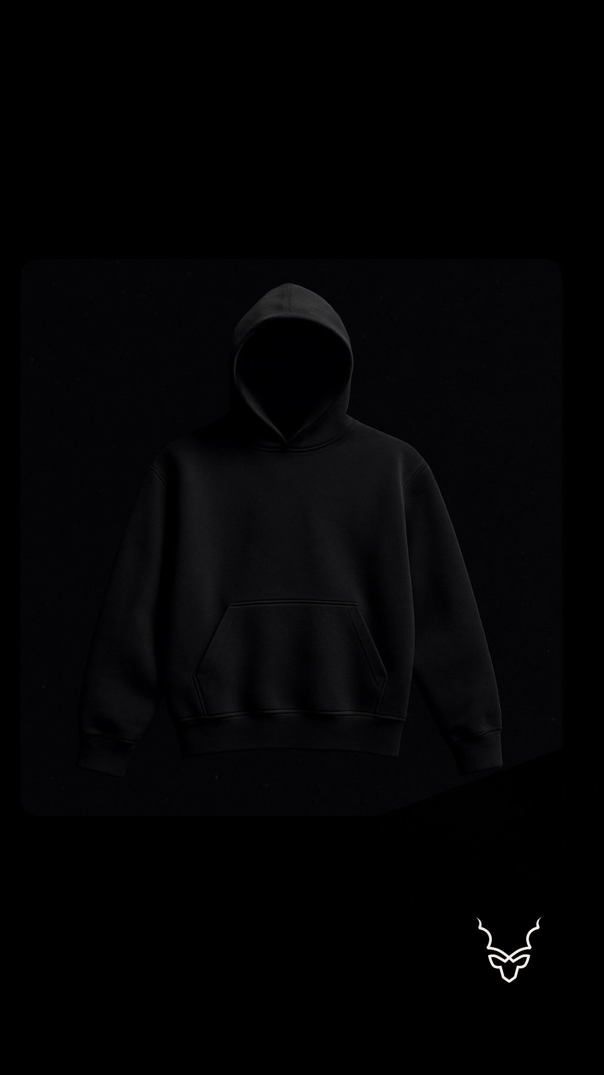Relaxed-fit Black Hoodie