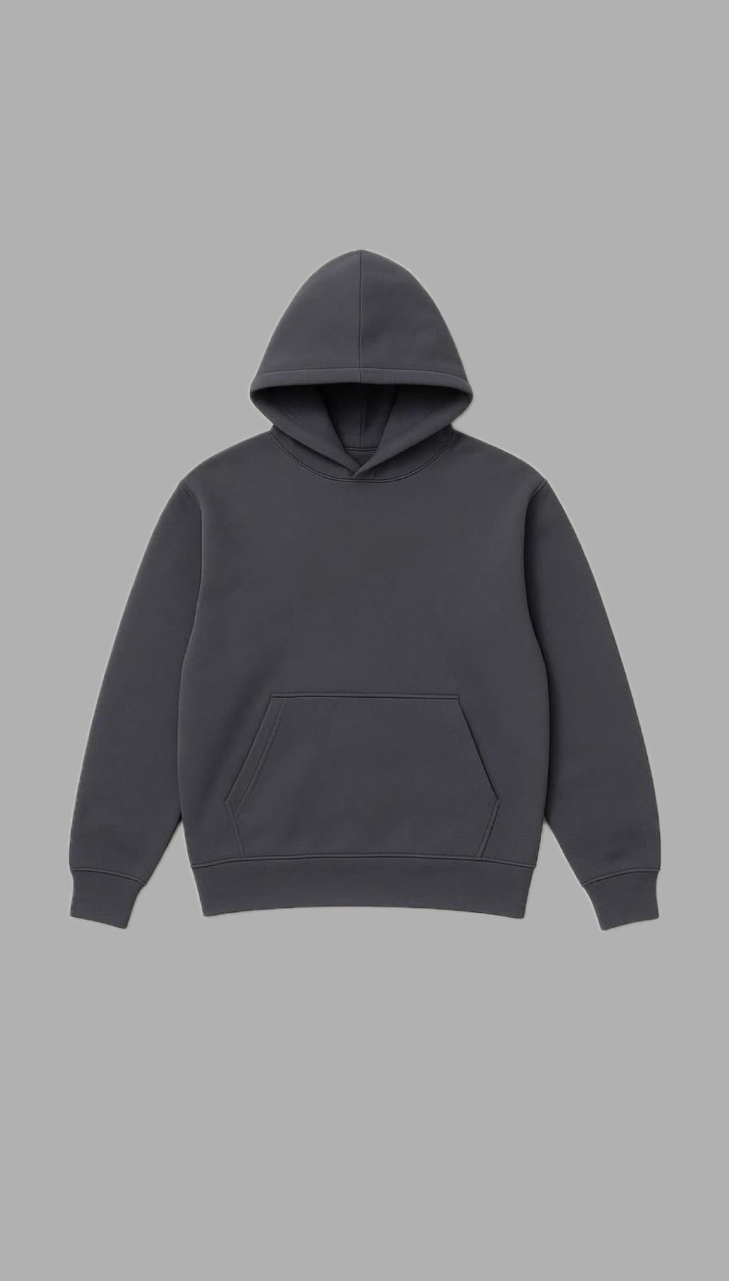 Relaxed-fit Dark gray hoodie