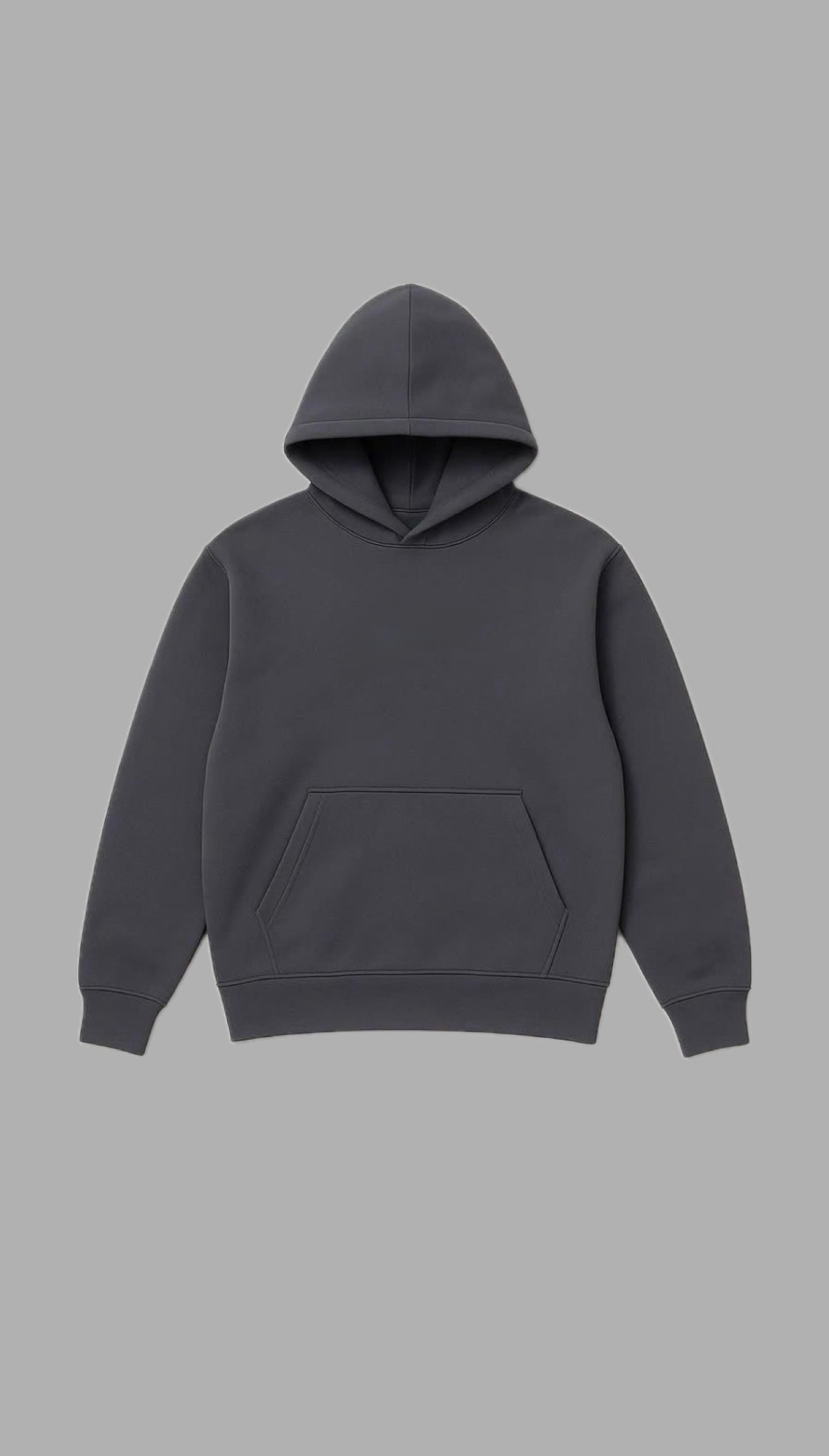 Relaxed-fit Dark gray hoodie