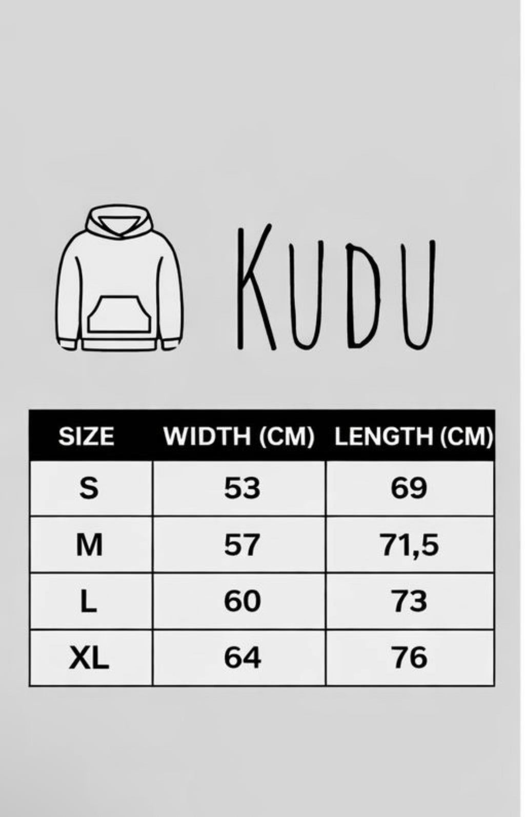 KUDU signature hoodie - Dark gray