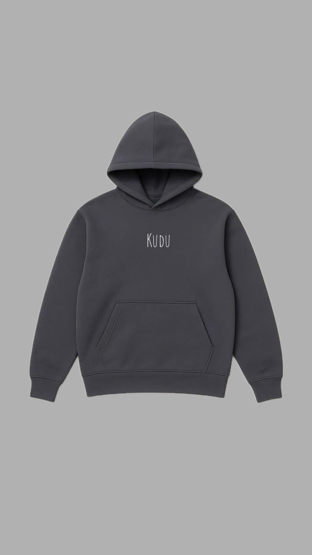KUDU signature hoodie - Dark gray